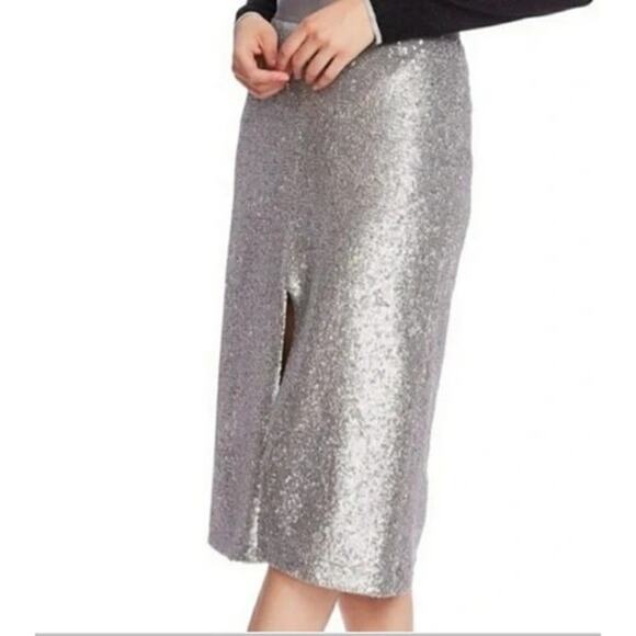NWT Court & Rowe belle noel sequin midi skirt size women's 2 holiday new year - Picture 1 of 8